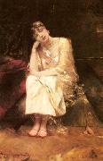 Benjamin Constant Contemplation oil painting artist